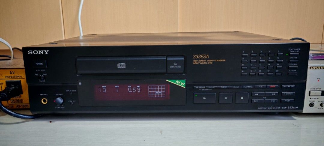 SONY CDP-333ESA CD PLAYER, 音響器材, 音樂播放裝置MP3及CD