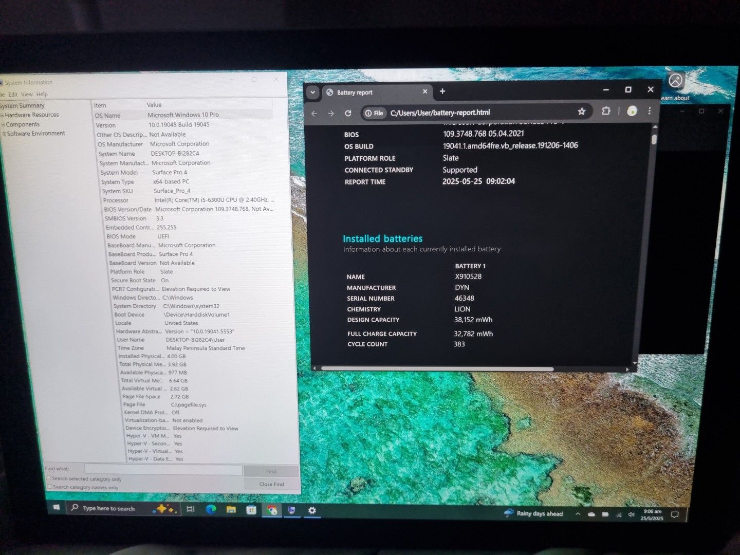 Surface pro 4 (Category: Laptops & Notebooks) located in Singapore. Submitted by xyeika (Listing ID 1370983821, Image 1). Description: has screen yellowing on top left, usb A port is broken as shown in photo good for browsing Internet and watching videos, big screen no screen crack charging port works no surface charger, only tablet specs: i5-6300u 4gb ram ; 128gb ssd win 10 pro 12.3inch display won't be replying to pm lowest price won't be reply