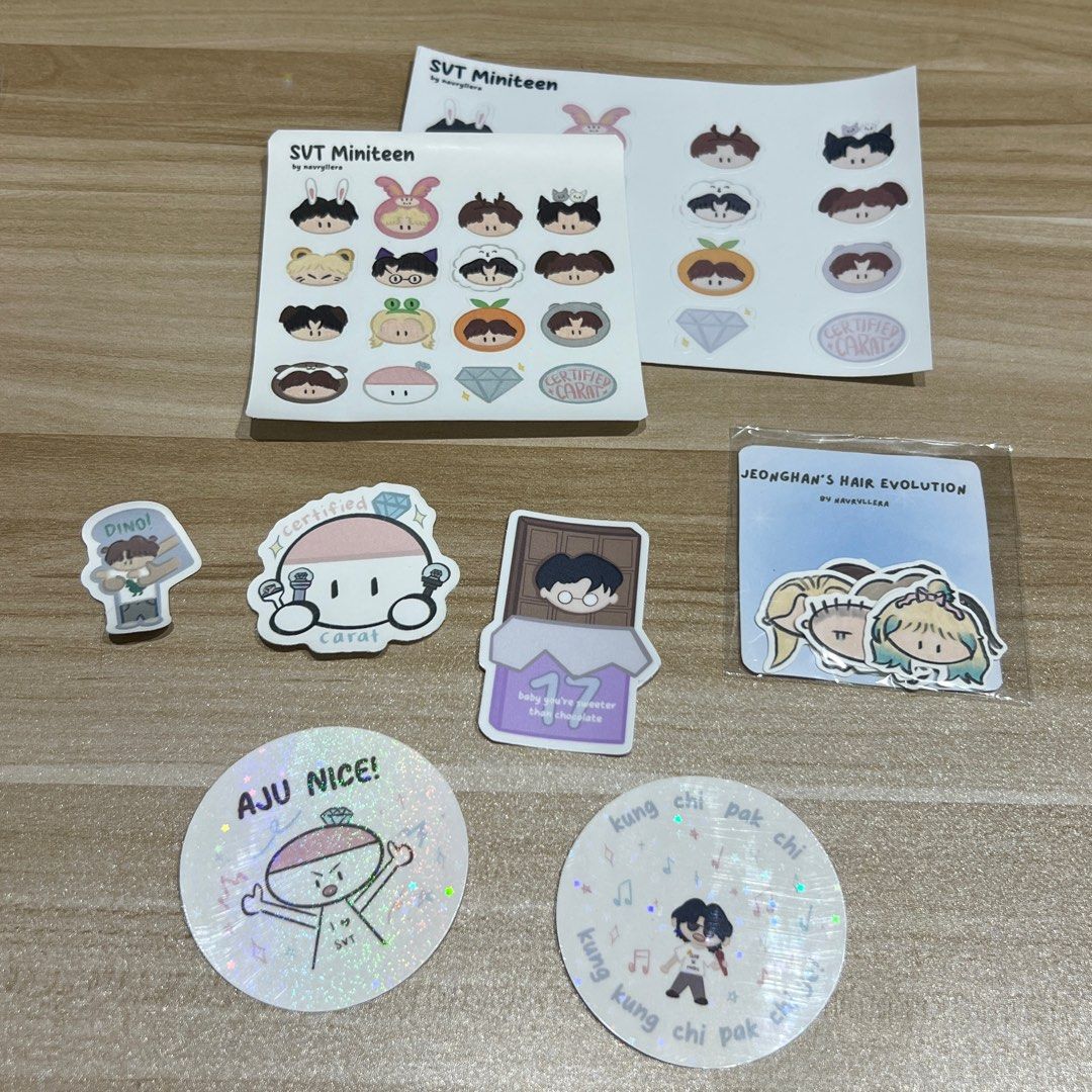 Wonu Sticker Kpop SVT seventeen assorted stickers miniteen bongbongie, Hobbies ...
