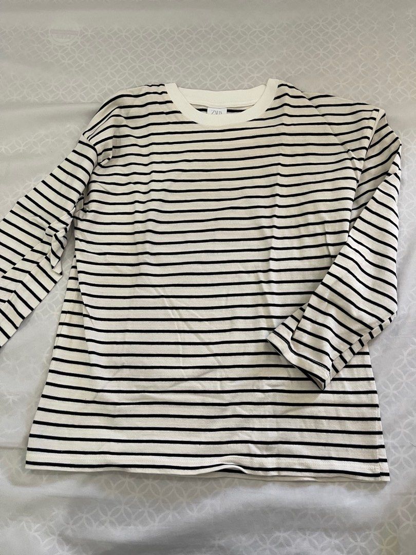 Zara kids stripe top (Category: Blouses) located in Taguig. Submitted by wildbiteph (Listing ID 1370991085, Image 1). Description: Used once Zara kids 11-12yo.