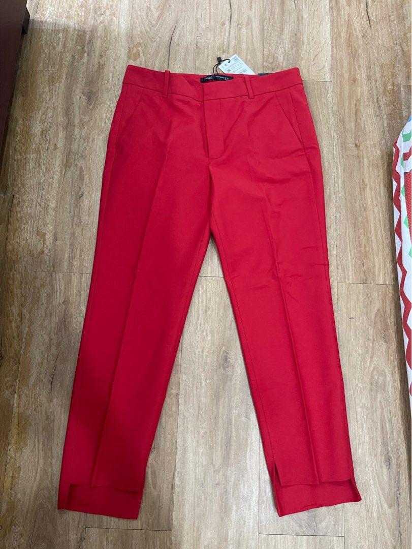 Zara red asymmetric hem pants (Category: Other Bottoms) located in Taguig. Submitted by wildbiteph (Listing ID 1370988818, Image 1). Description: .