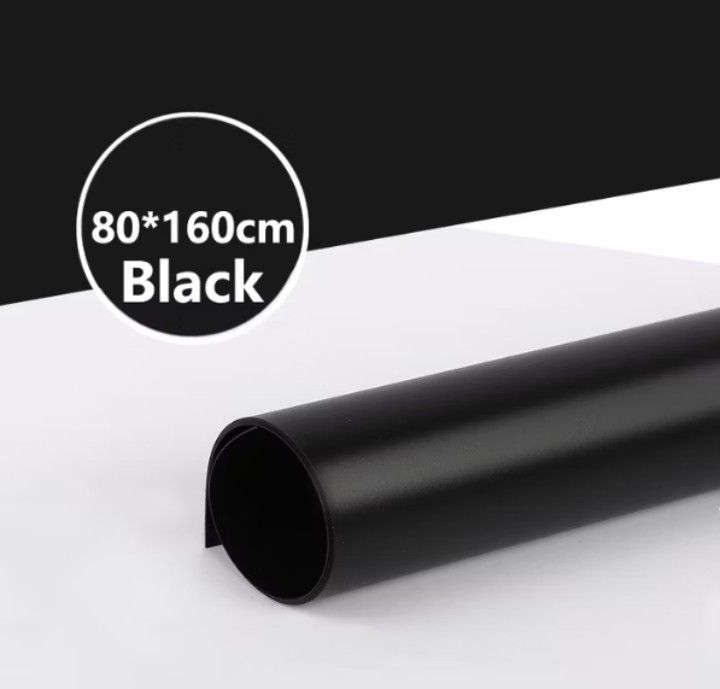 2 pcs 80*160 cm pvc backdrop photography (Category: Lighting & Studio Equipment) located in Manila. Submitted by thriftedby.svkura (Listing ID 1371276754, Image 2). Description: - used once for my 18th birthday shoot - bought from the orange app - original price: ₱649 - no damage or any flaws - MOP: gcash - MOS: lalamove, jnt - shipping fee will be shouldered by the buyer..