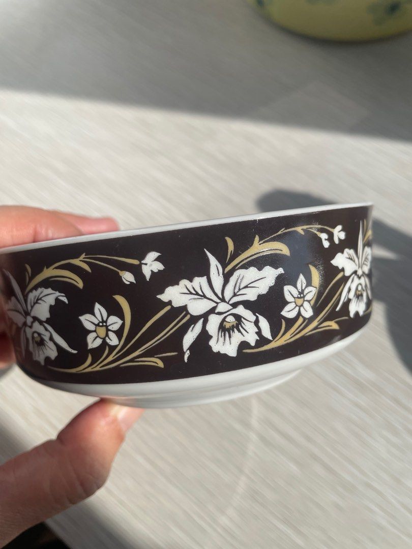 4-pc Sango Mighty Brown Flower Pattern Bowl (Category: Dinnerware & Cutlery) located in Quezon City. Submitted by shopgood_mnl (Listing ID 1371221465, Image 2). Description: .