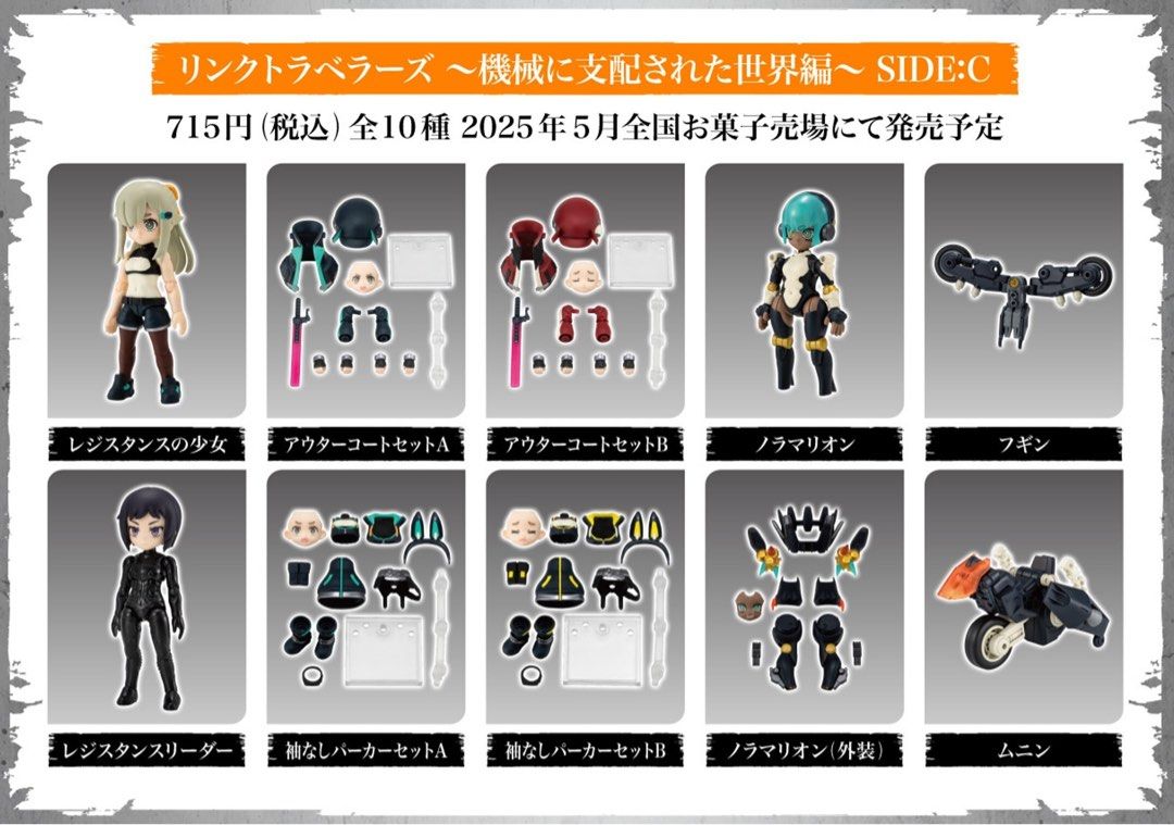 全新Bandai 食玩LINK TRAVELERS 機器統治的世界編SIDE:C 原盒10