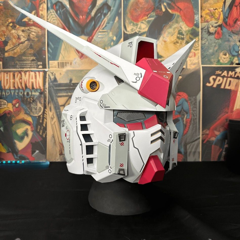 ガンダム RX-78-2 ヘルメット フル可動式 コスプレ用 発光マスク リアル ガンダム RX-78-2 ヘルメット フル可動式 コスプレ用 発光マスク