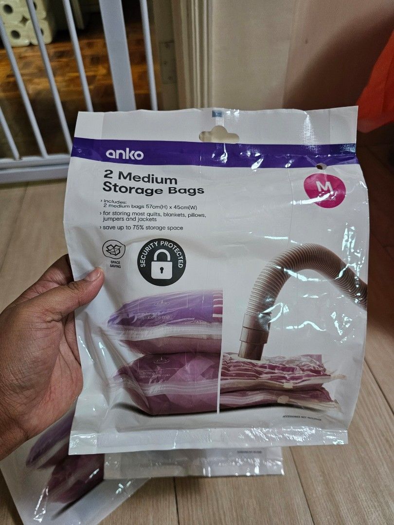 Anko storage bag (vacuum) (Category: Storage Boxes & Baskets) located in Makati City. Submitted by sourd0ugh (Listing ID 1371301348, Image 2). Description: 1k take all 3pcs. 350 each ..