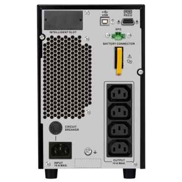 APC Easy_UPS SRV3KI-E 3kVA/2700W Online Double Conversion, Tower UPS ______________ (Category: Networking) located in Quezon City. Submitted by ann_xbs (Listing ID 1371205164, Image 2). Description: APC Easy UPS SRV2KI-E 2kVA/1800W Online Double Conversion Tower UPS ______________ Specifications Part No: SRV2KI-E Type: On-line Input Voltage: 110…285 V half load 180…285 V full load Plug Type: (4) IEC 60320 C13 Output (VA): 2000/1800 Form Factor: T