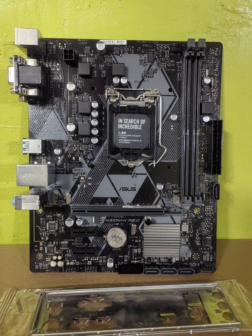 Asus H310M-K R2.0 Used (Category: Computer Parts) located in Taguig. Submitted by j.pc_2022 (Listing ID 1371219091, Image 1). Description: Asus H310M-K R2.0 Used No issue MESSAGE nlng kau sa fb page ko J Pc Computer Services.