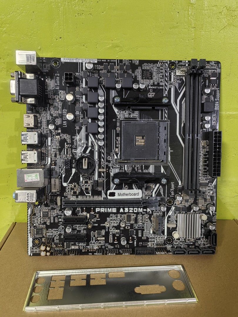 Asus Prime A320M-K Used (Category: Computer Parts) located in Taguig. Submitted by j.pc_2022 (Listing ID 1371218074, Image 1). Description: Asus Prime A320M-K Used No issue MESSAGE NLNG KAU SA FB PAGE J PC COMPUTER SERVICES.