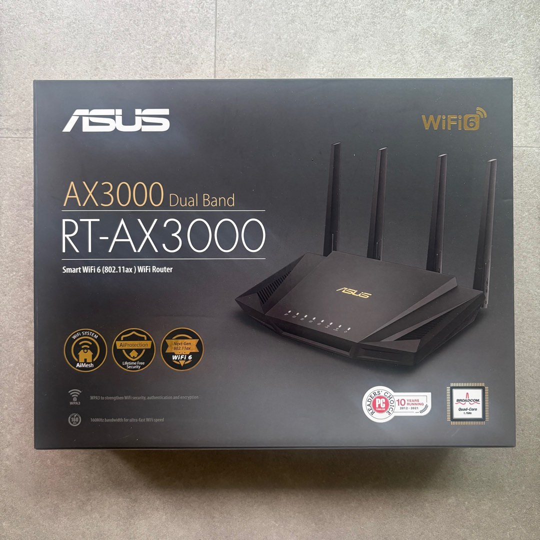 ASUS RT-AX3000 WiFi 6 Router, Computers & Tech, Parts & Accessories ...