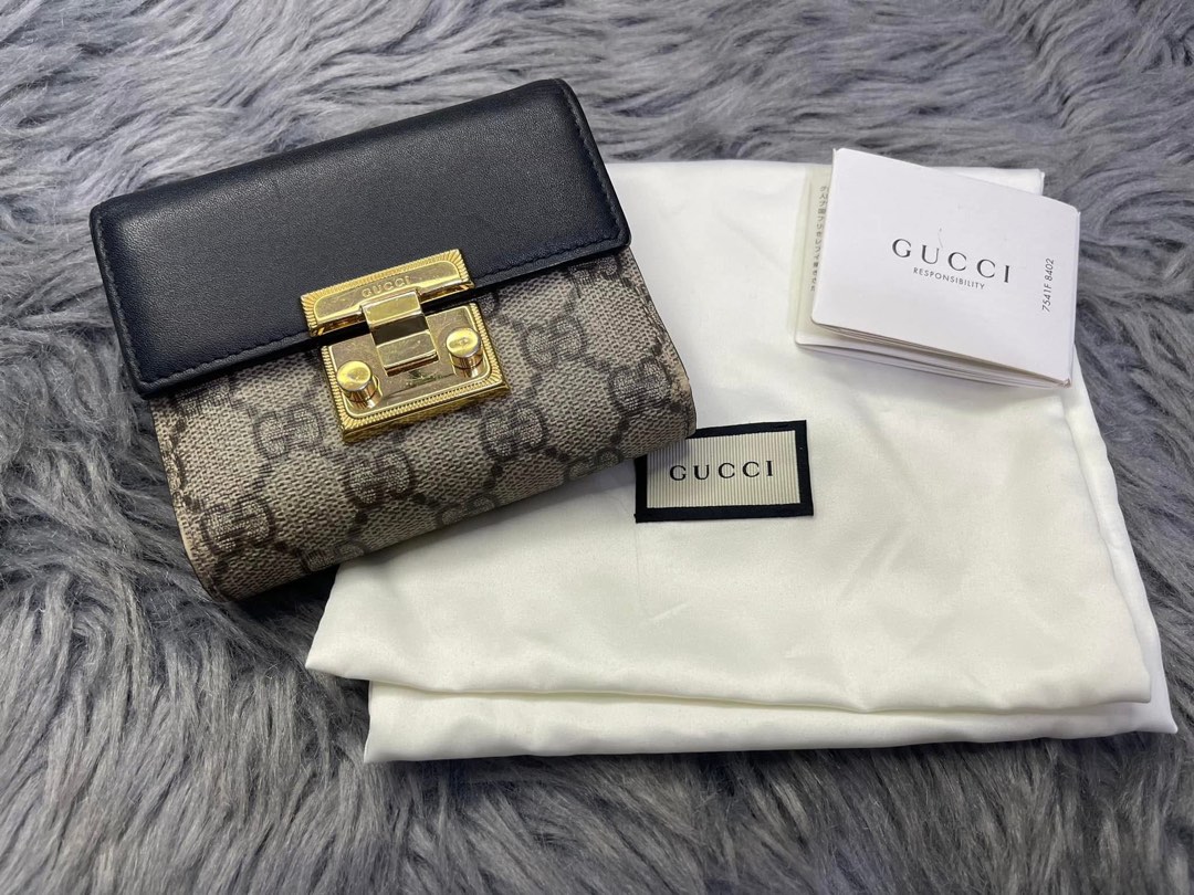 Authentic Gucci Padlock Wallet with Original Dustbag Entrupy