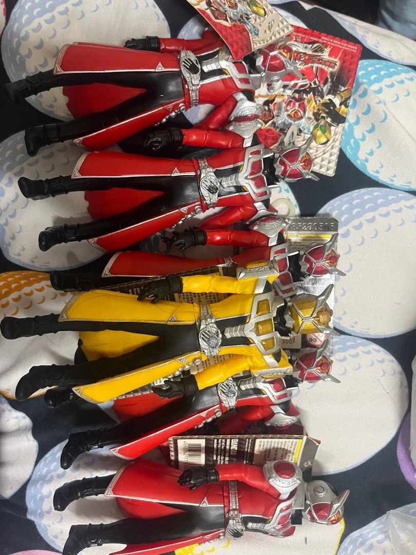 BANDAI figurines (Category: Toy Figures) located in Singapore. Submitted by riaria. (Listing ID 1371219698, Image 1). Description: Brand new with tags 5 red and 1 yellow Red each for $2 yellow for$3 Good for return gifts . Buy all 6 for $11 only means u buy 5 and get 1 free Self collect from East Coast road .
