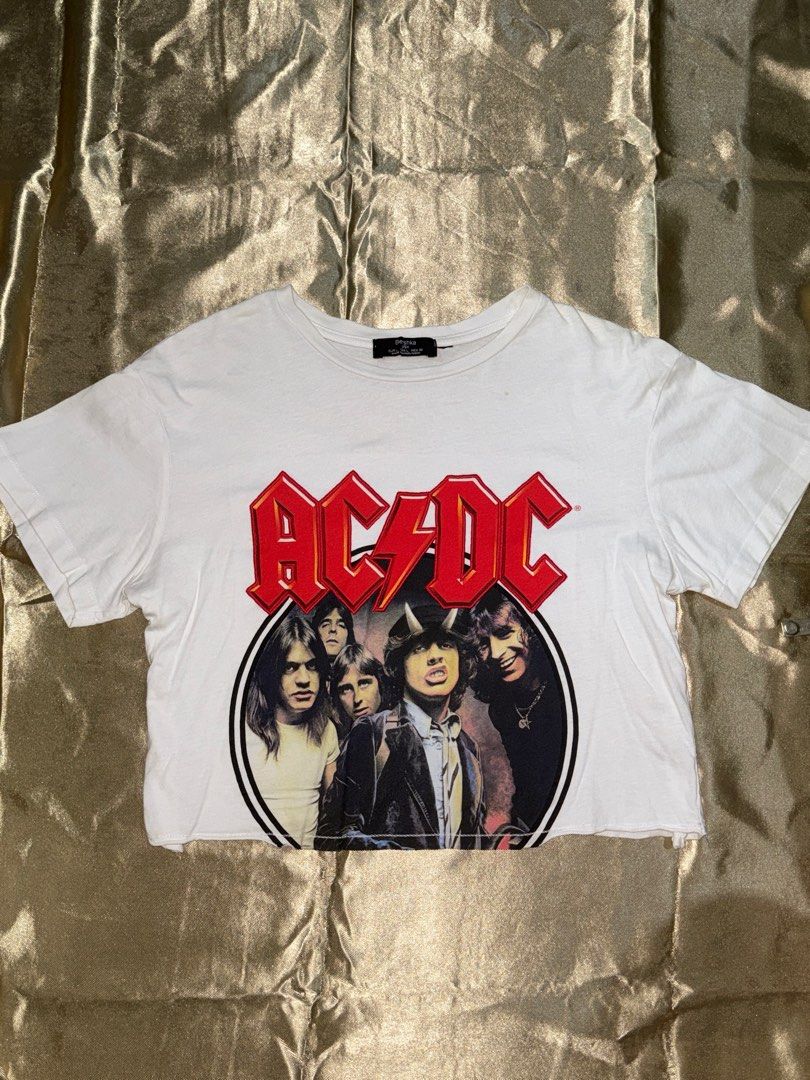 bershka crop acdc (Category: Shirts) located in Pasig City. Submitted by _aedm (Listing ID 1371252344, Image 1). Description: bershka acdc crop 80 length: 18 inches bust: 20 inches.