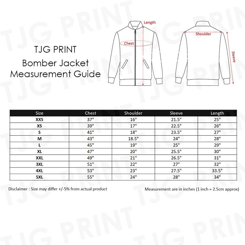 Bomber Jacket Printing Customisation (Category: Coats, Jackets and Outerwear) located in Singapore. Submitted by jerrardgarage (Listing ID 1371252453, Image 3). Description: Customized Jacket Printing For Schools, Corporate Company and events Trusted and Reliable Printer Number 1 Printing Vendor in Carousell We specialized in Class Tee Shirt Printing, Schools, Corporate, Company and Events Direct Supplier & Factory. Inhouse printing. Wholesale Ch