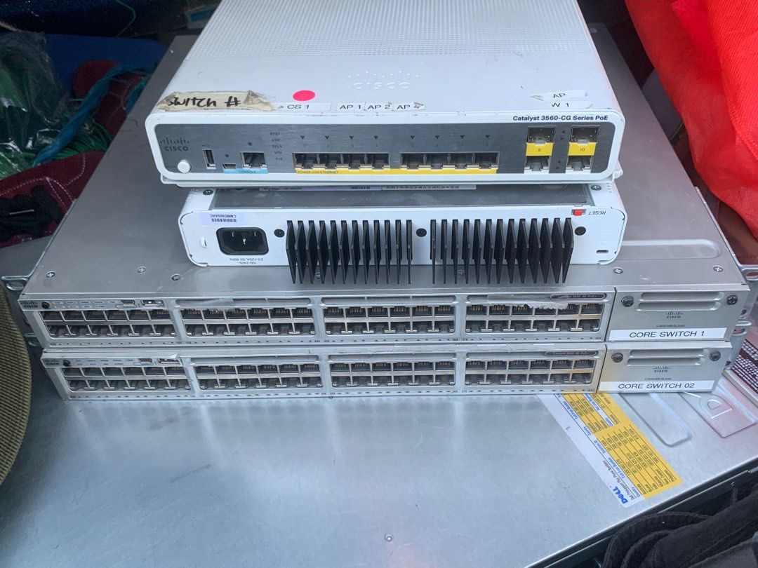 Bundle Dell R730 Cisco 3850 Poe (Category: Office & Business Technology) located in Makati City. Submitted by myapplegates (Listing ID 1371217395, Image 1). Description: Bundle Dell R730 - 1 unit > with 6 x 16g mem, no proc/hsf > with psu, Cisco 3850 Poe- 2 units Cisco 3560-CG - 1 iunit.