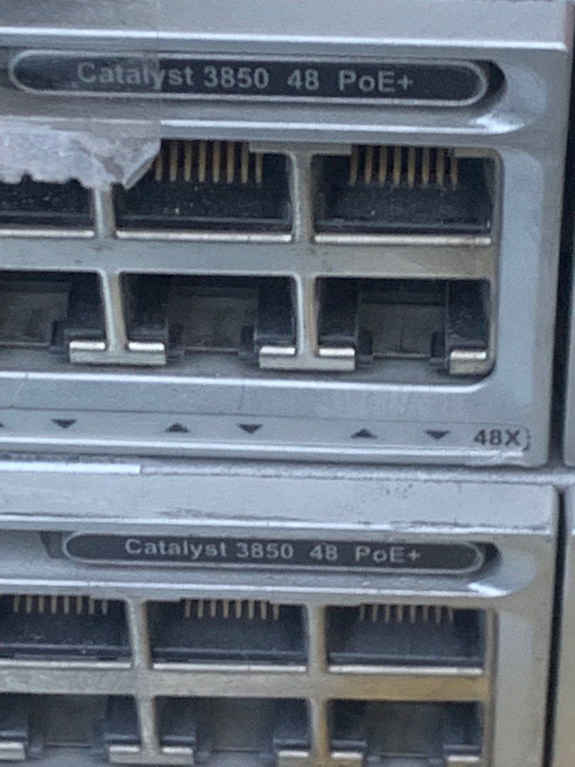 Bundle Dell R730 Cisco 3850 Poe (Category: Office & Business Technology) located in Makati City. Submitted by myapplegates (Listing ID 1371217395, Image 2). Description: Bundle Dell R730 - 1 unit > with 6 x 16g mem, no proc/hsf > with psu, Cisco 3850 Poe- 2 units Cisco 3560-CG - 1 iunit.