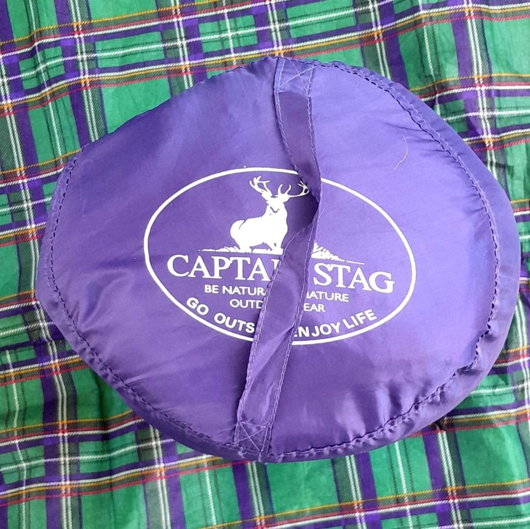 Captain Stag sleeping bag for caMPING not coleman (Category: Hiking & Camping) located in Quezon City. Submitted by georgefrancis88 (Listing ID 1371171264, Image 1). Description: pre loved captain stag sleeping bag in good condition 80 x 190 cm no issues QC commonwealth area.