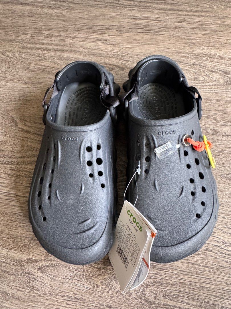Crocs Echo clogs (Category: Flipflops and Slides) located in Singapore. Submitted by numyak (Listing ID 1371197704, Image 5). Description: Brand new with tag Comes with the jibbitz No trades Fixed price .