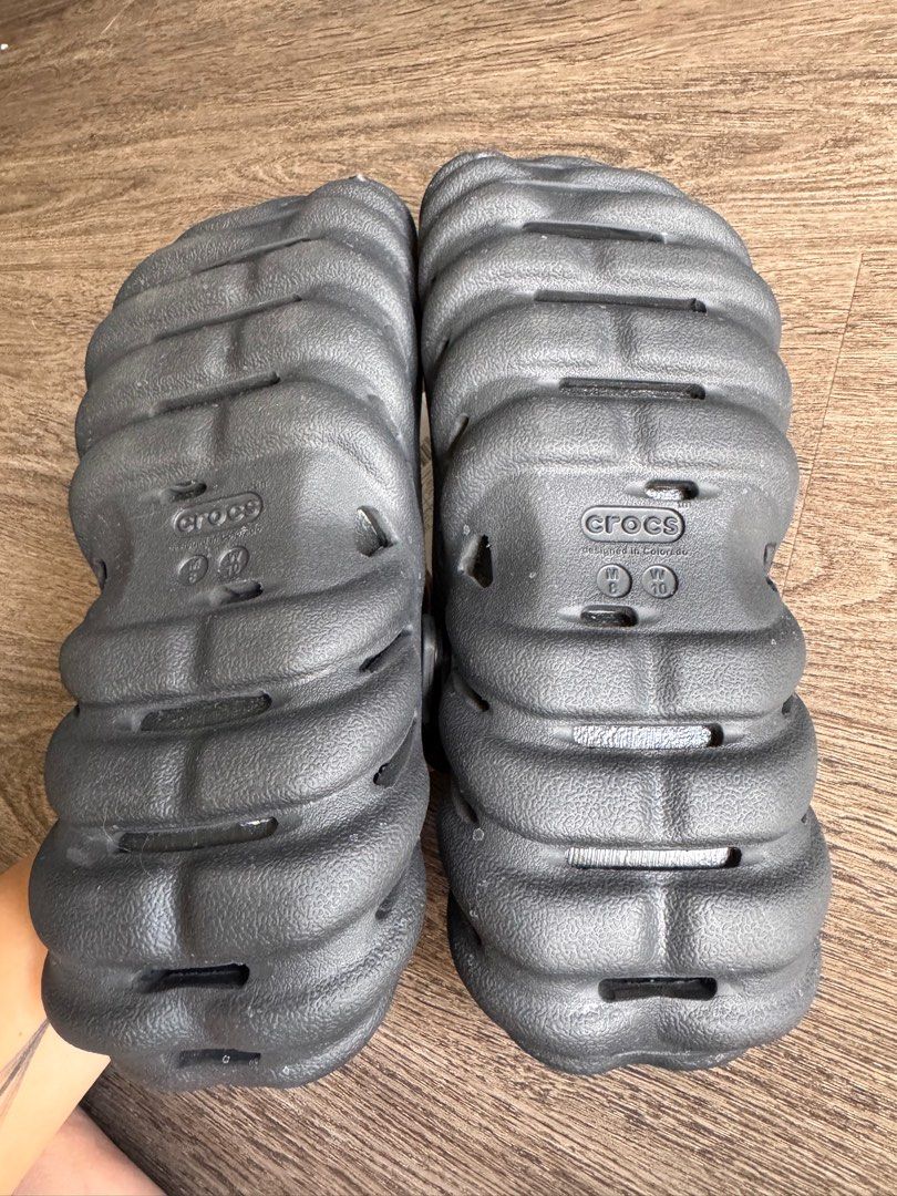 Crocs Echo clogs (Category: Flipflops and Slides) located in Singapore. Submitted by numyak (Listing ID 1371197704, Image 7). Description: Brand new with tag Comes with the jibbitz No trades Fixed price .