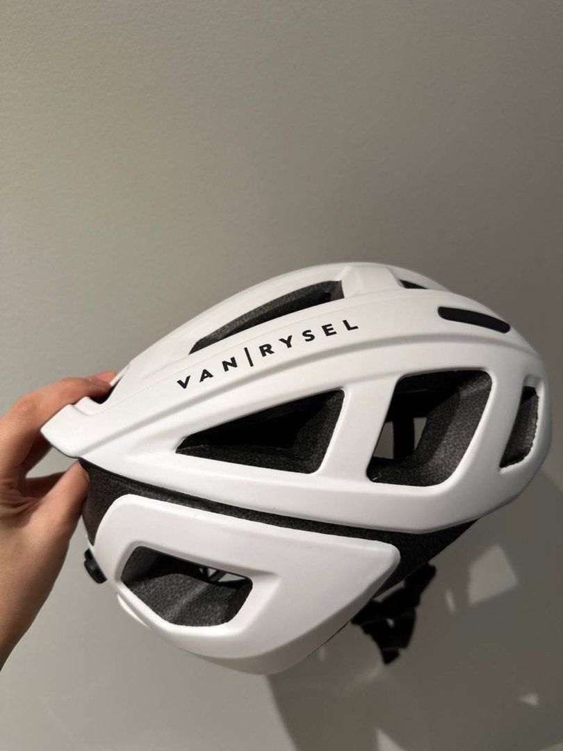 Decathlon White Road Cycling Helmet Road Bike Helmet RCR MIPS White