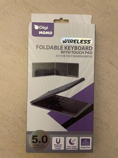🈹Digi MoMo 迷你折疊式藍牙無線鍵盤連觸控板 Wireless Foldable Keyboard with Touch Pad