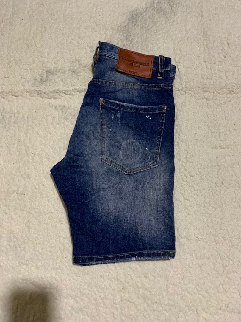 Dsquared2 Paint Splattered Distressed Denim Button Fly Short (Category: Shorts) located in Dipolog. Submitted by knightorious_thrift (Listing ID 1371325353, Image 3). Description: Dsquared2 Paint Splattered Distressed Denim Button Fly Short Size 46 on tag Actual Dimensions👇 Waist: 30-31 Length: 17 Leg opening: 8 9.9/10 color rate Excellent condition No issue or flaws .