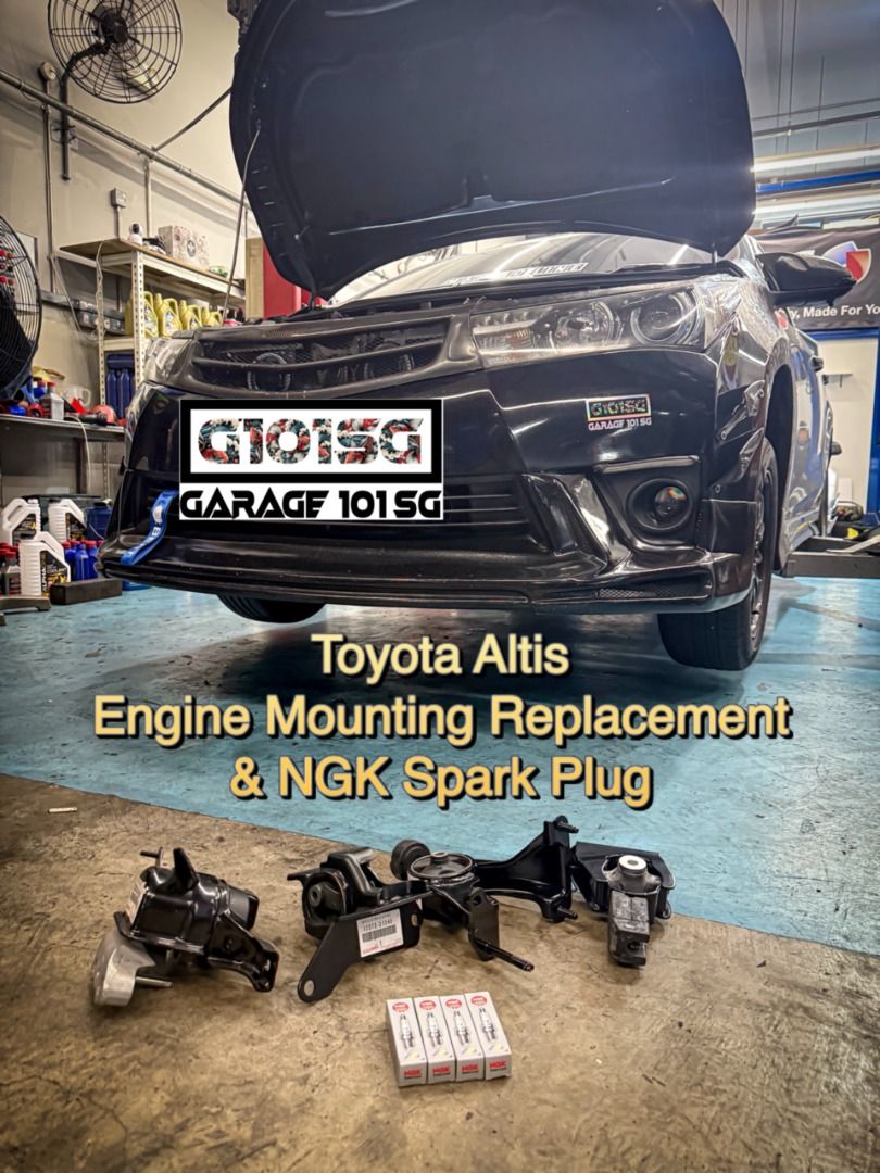 Engine Mounting Replacement / Installation (Category: Engine) located in Singapore. Submitted by garage101sg (Listing ID 1371209674, Image 2). Description: Experiencing excessive engine vibration or misalignment? Is your ride feeling rough or noisy?Worn engine mountings can compromise performance and safety. It might be time to change your engine mounting! Replace your engine mounts today to restore optimal engine stability and driveline integrit