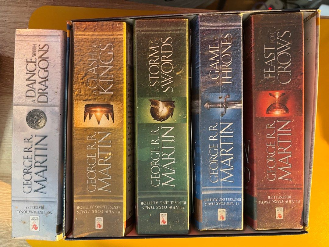 Game of Thrones Set (Category: Storybooks) located in Paranaque City. Submitted by https.loc4l (Listing ID 1371323081, Image 1). Description: Game of Thrones Set + Free Book The Amageddon Rag Negotiable .