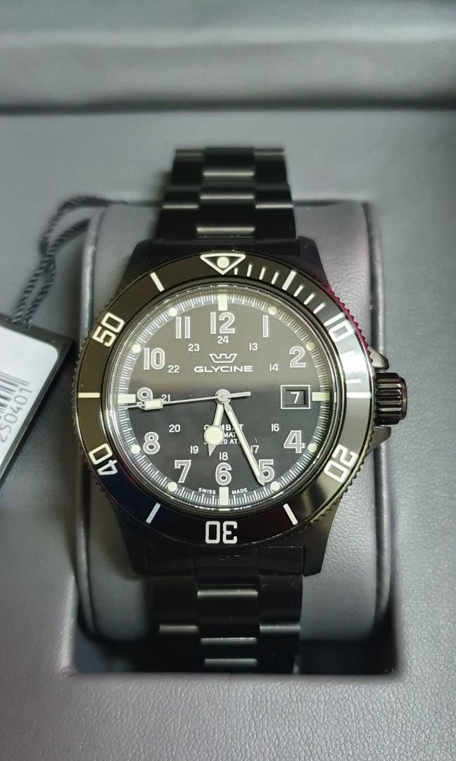 Glycine Combat Sub (Ambush - GL0079) (Category: Men's Watches) located in Quezon City. Submitted by flux21 (Listing ID 1371280450, Image 2). Description: Glycine Combat Sub (Ambush) * Model: GL0079 * 38-Hour Power reserve * Screwdown Crown / Sapphire Crystal/ 200m WR * 42mm Case / 50mm Lug to Lug / 22mm Lug Width * Extra Links included * For sale only * Meet up SM Fairview/North or nearby * Grab/Lalamove/LBC - Shipping fee shouldered by the buyer