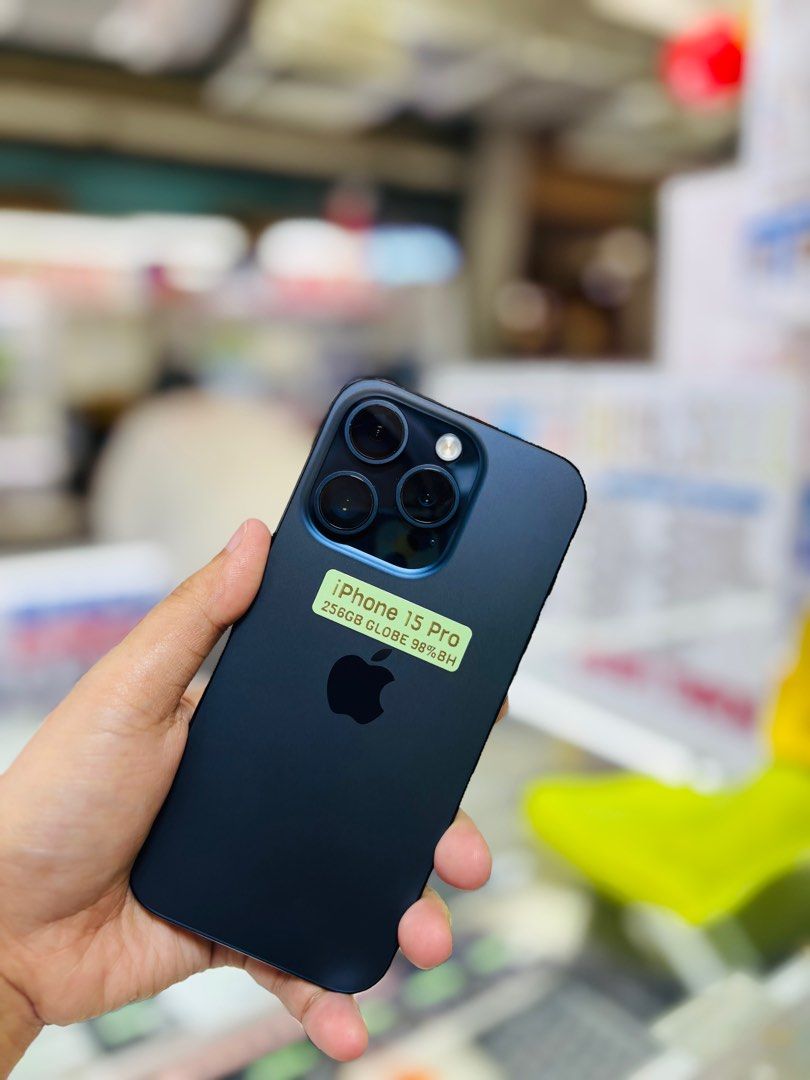 IPhone 15 Pro 256GB globelocked 99bh NTC approevd (Category: iPhone 15 Series) located in San Juan City. Submitted by najihahtelecomshop2018 (Listing ID 1371289325, Image 2). Description: Legit Store | Original unit FOR SALE | TRADE / SWAP ▫️INSTALLMENT thru: 🔸Credit Card (straight / installment) 🔸Ggives / Gcredit + 6% interest 🔸Spay Later + 6% interest (RFS: Buy and Sell any kinds of Gadgets) Description: iPhone 15 Pro 256GB ( other GB are al