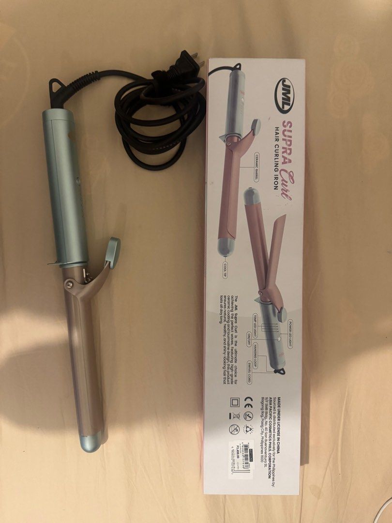 JML Supra Hair Curler (Category: Hair) located in Pasig City. Submitted by switbabyneth03 (Listing ID 1371246346, Image 2). Description: Negotiable Used once. Almost new. Bought last May 17, 2025 Watsons Rob Galleria RFS Prefers bigger curler.