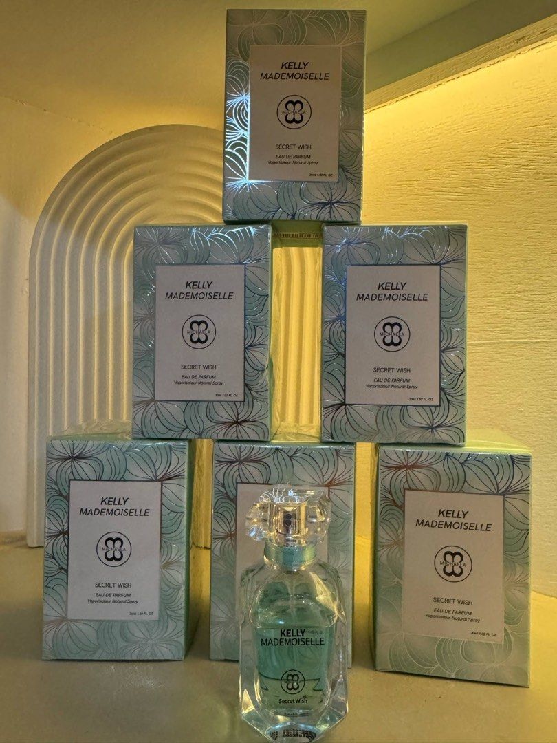 KELLY MADEMOISELLE (Category: Fragrance & Deodorants) located in Makati City. Submitted by k123_45 (Listing ID 1371290947, Image 1). Description: Series: KELLY MADEMOISELLE Fragrance: Sweet Floral And Fruity Fragrance Top Notes: Melon, Peach, Lemon Middle Notes: Pineapple, Blackcurrant Base Notes: Amber, Oakmoss, Cedar Color: Light Green Size: 30 ML Type: EDP .