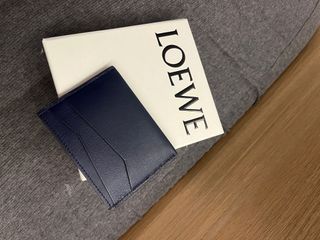 loewe cardholder puzzle plain navy blue62969138621953112