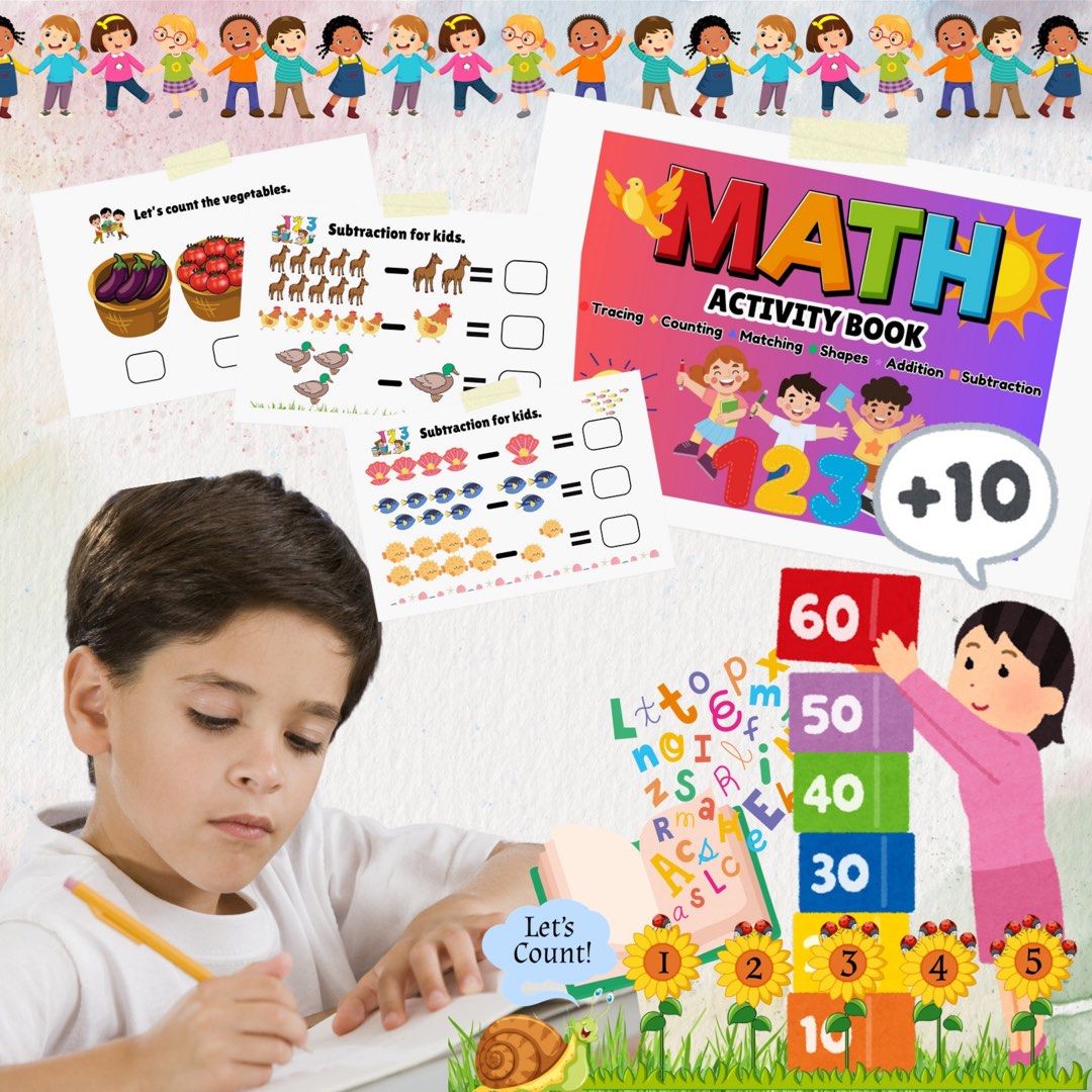 Math Book (Category: Children's Books) located in Singapore. Submitted by yncrafts17 (Listing ID 1371189986, Image 2). Description: Kids Math Book Pads .