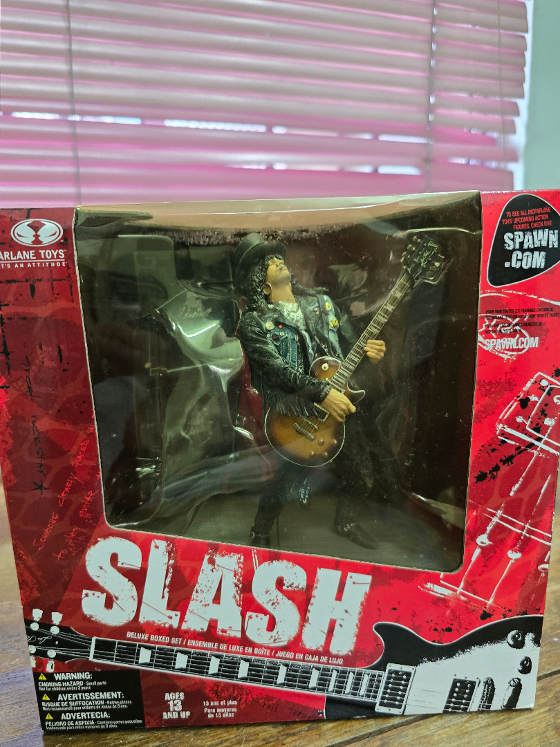 Mcfarlane Gun n Roses Slash On stage deluxe Boxset, Hobbies & Toys ...