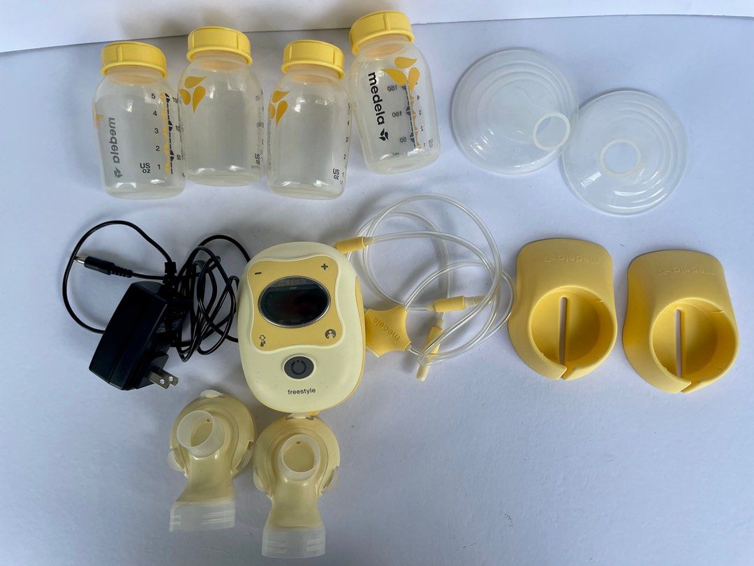MEDELA FREESTYLE DOUBLE ELECTRIC BREAST PUMP (Category: Breastfeeding & Bottle Feeding) located in Quezon City. Submitted by discoversomethingnice (Listing ID 1371246064, Image 2). Description: Original Price: 19,000.00 Selling Price: 6,000.00 Condition: 8/10 Free: breast milk bottles and lids (see photos) What’s Included: 1 - Freestyle pump 1 - Lithium ion battery - rechargeable 1 - AC adaptor/charger 1 - Double pumping kit - includes: (2) breas
