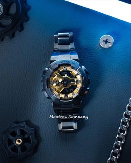 Montres Company 香港註冊公司(32年老店) 卡西歐 CASIO G-SHOCK G SHOCK GSHOCK G-STEEL G STEEL GSTEEL 防震 不鏽鋼 拋光金屬 200米防水 GM110 GM110BD GM-110 GM-110BD GM-110BD-1 GM-110BD-1A GM-110BD-1A9 黑金色 有現貨64245677547138110