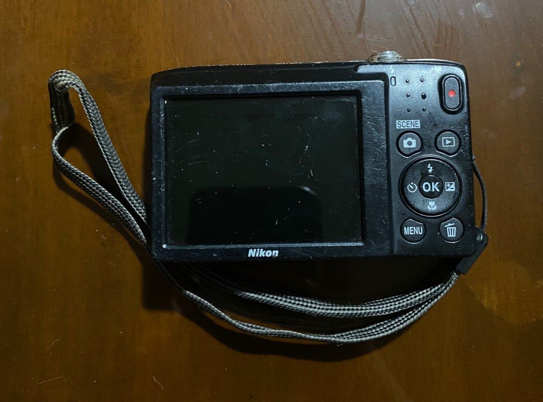 Nikon Coolpix A100 Purple Digicam Digital Camera (Category: Cameras) located in Marikina City. Submitted by caydeclutters (Listing ID 1371232786, Image 2). Description: Nikon Coolpix A100 Price: ₱3,999 Inclusions: Battery Charger Strap Flaws: Some scratches on the body Mild malfunctioning pixel on the upper part of the screen but it doesn’t affect the output It takes a few seconds to load to the preview of the photo Mode of Payment: Gcash or Cash