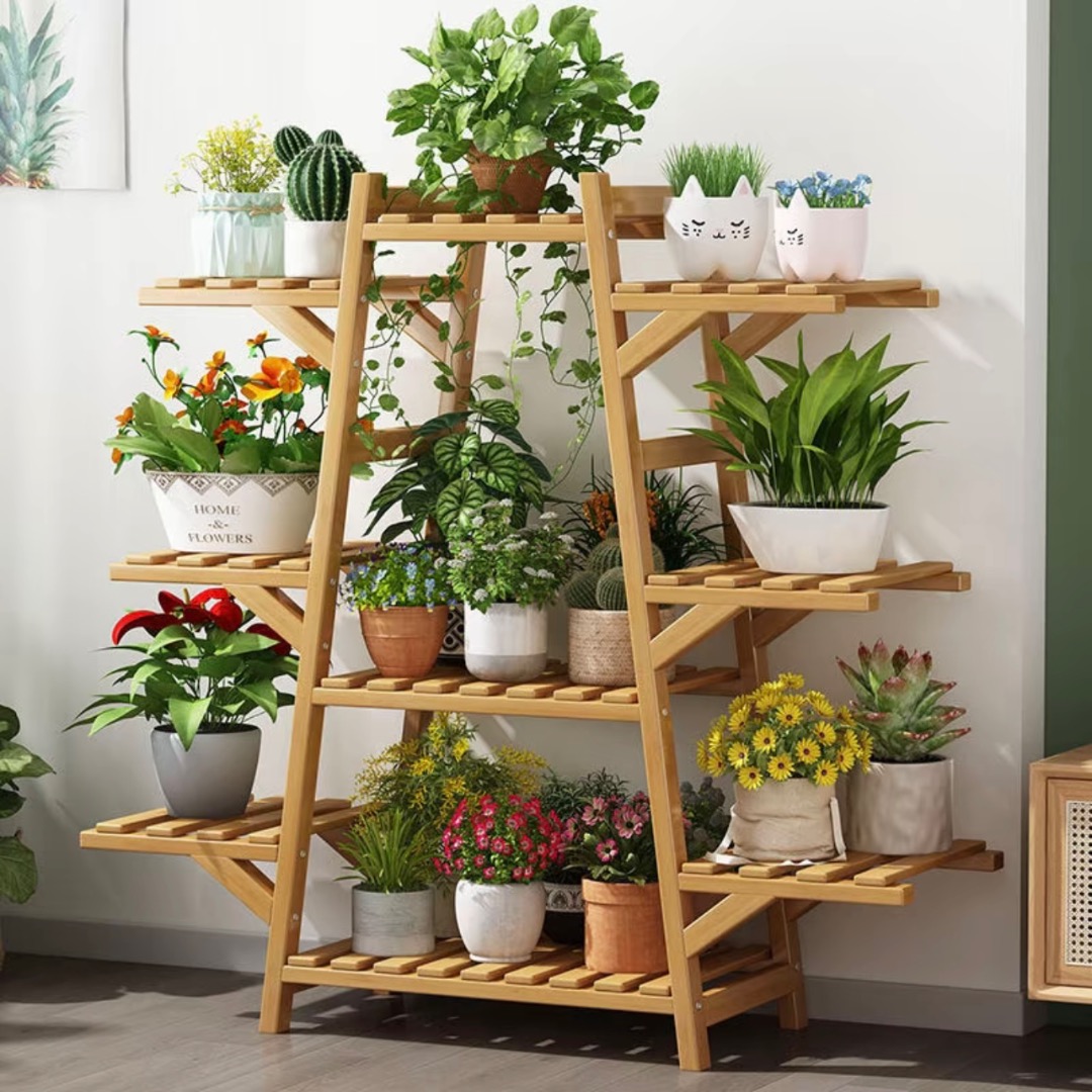 Plant Pot Rack | Flowerpot Display Shelf | Indoor Plant Rack | Multi ...