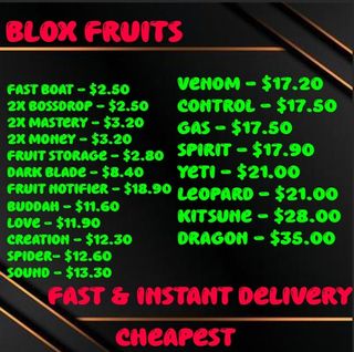 Blox fruit gamepass For Sale Carousell Singapore