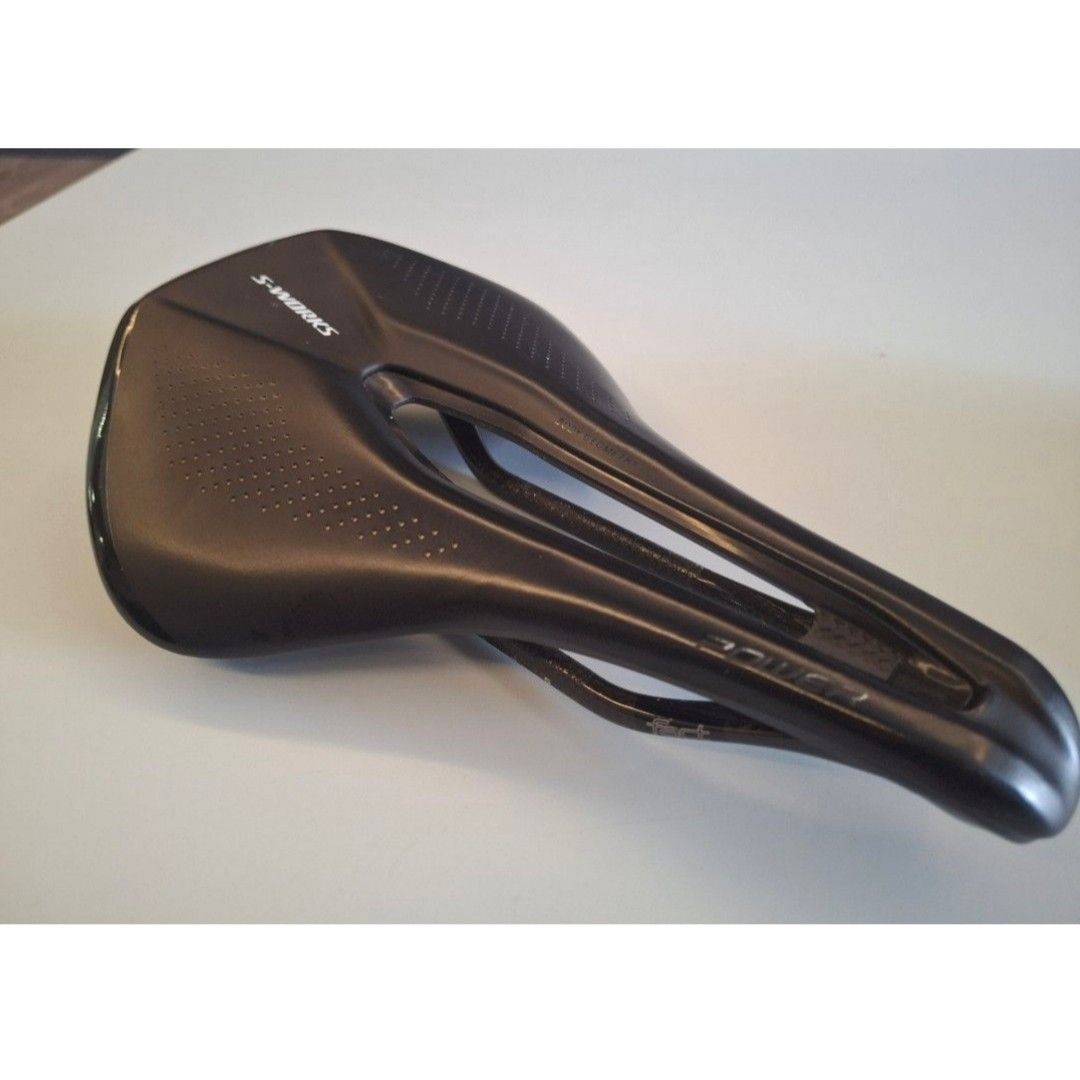 S-works Power Saddle 155mm (Category: Parts & Accessories) located in Singapore. Submitted by soon.hj (Listing ID 1371234200, Image 2). Description: slight discolouration in 1st pic. carbon rails. meetup at tanjong pagar or tanah merah mrts available..