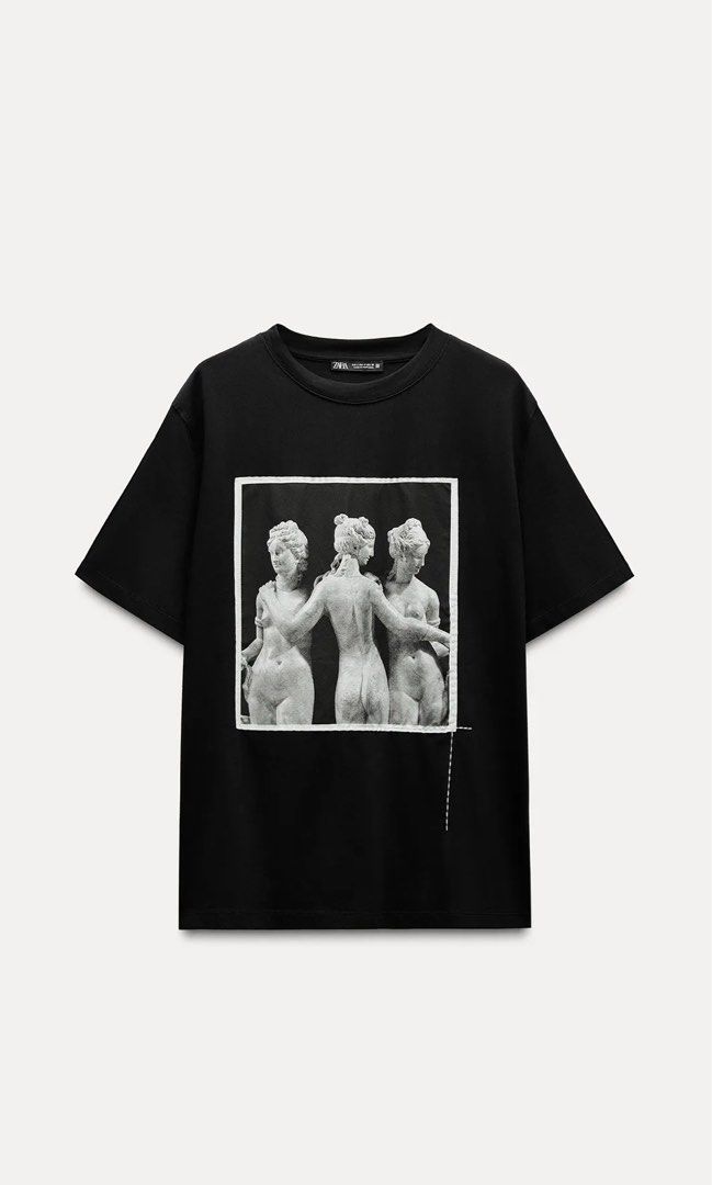 Zara Scuplture T-Shirt (Category: Shirts) located in Manila. Submitted by itsbeasy (Listing ID 1371269178, Image 2). Description: ORIG PRICE: 1,595php Worn once Like new .
