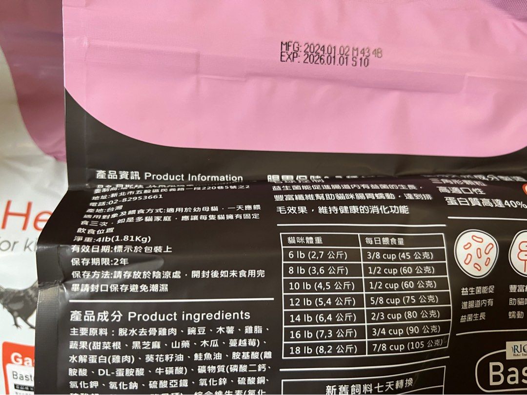 由 666happy666 (刊登 ID 1371413761，圖片 2) 提交，位於 台中市 (Taichung) 的 貓玩具 幼母貓 4磅 2包 出貨 (類別：寵物及其他)，說明：。