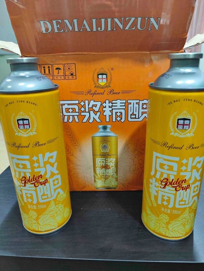 中国啤酒- 原浆精酿990ml 6 支装- 现货🔥 Non Halal, Food & Drinks