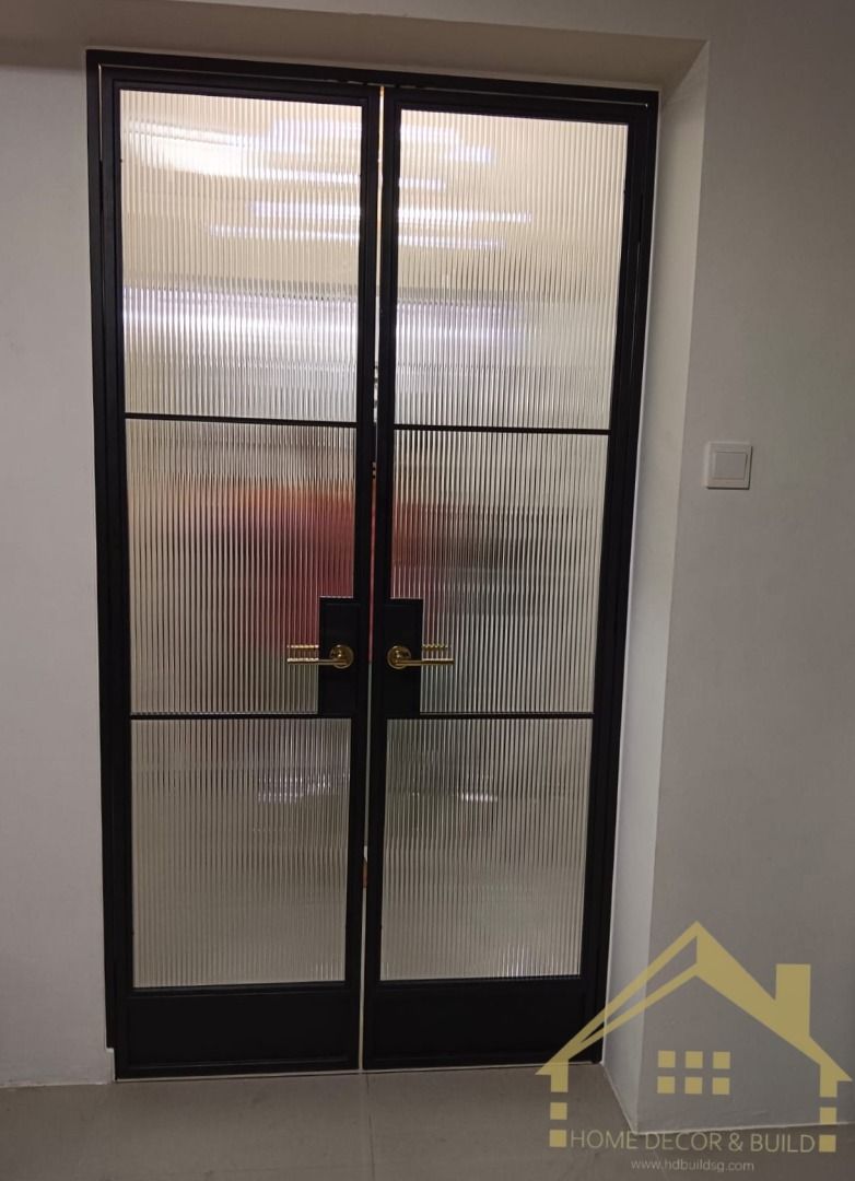 👉 Tempered Glass French Door with Mild Steel Swing 👈62863075417474112