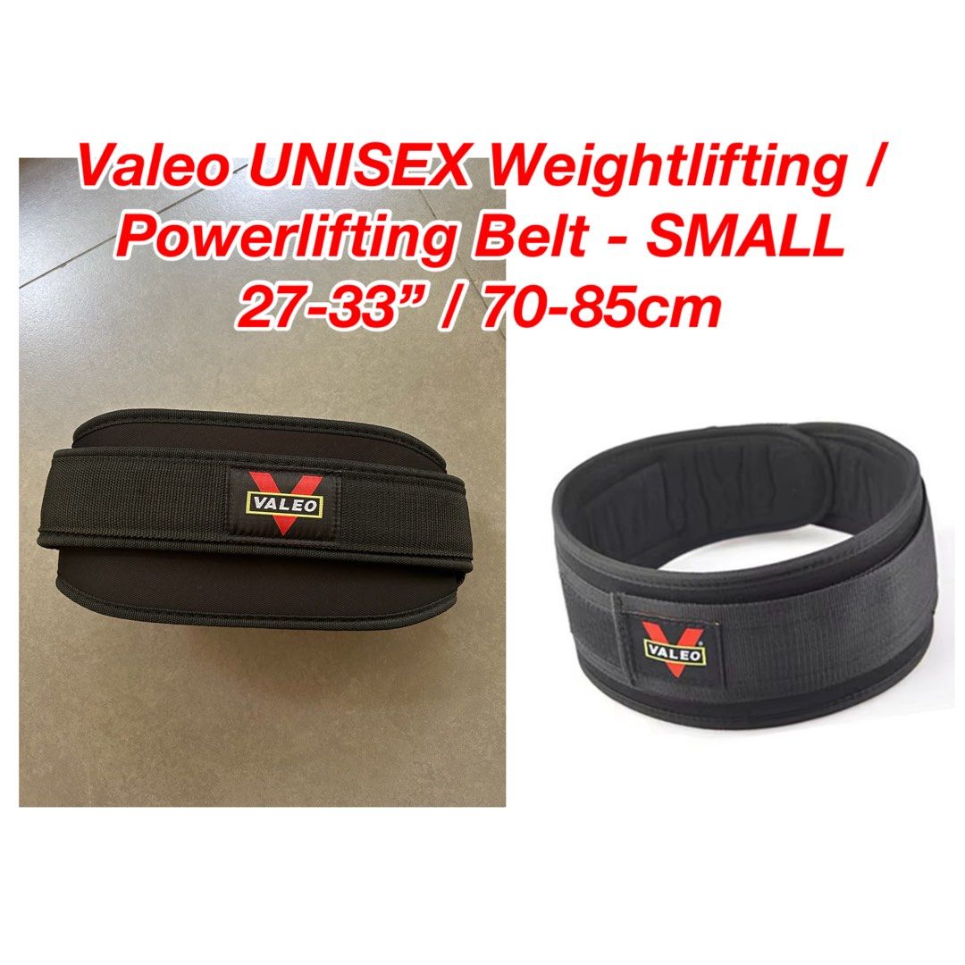 ALMOST NEW Valeo weightlifting belt - small (Category: Belts) located in Caloocan City. Submitted by starrie.wolf (Listing ID 1371390828, Image 1). Description: Almost new, used less than 5x, clean Valeo unisex weightlfiting belt - small size / 70-85cm / 27-33 inches - long wide Velcro belt - made of nylon, EVA & stainless buckle Condition: 9.5/10 Best price posted already. Location: Sangandaan, South Caloocan SF: handled by buyer, ships nationwi