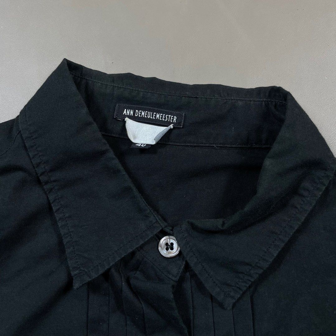 ANN DEMEULEMEESTER ASSYMETRICAL POLO LONGSLEEVE (Category: Longsleeves) located in Manila. Submitted by revise.ph_ (Listing ID 1371496644, Image 2). Description: ANN DEMEULEMEESTER ASSYMETRICAL POLO LONGSLEEVE Made in TUNISIA Tagged Size:40 Dimensions Length:23.5 Width:20.5 Shoulder:16.5 Sleeve:19.5 No issue Price:2,500 Free Shipping via JNT.