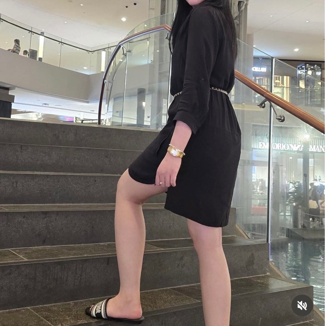 MNGO Black Polo dress (Category: Dresses) located in Makati City. Submitted by ryien_ (Listing ID 1371522246, Image 1). Description: Needs iron. S on Tag. Belt not included. .