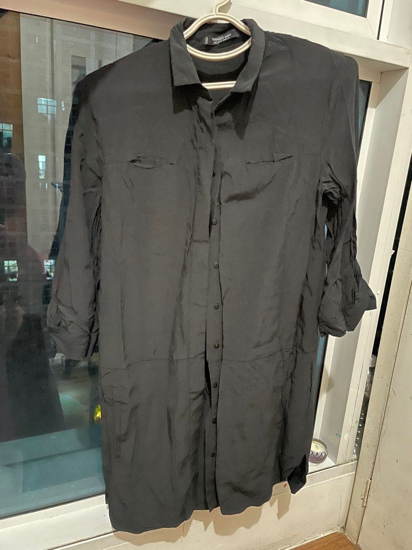 MNGO Black Polo dress (Category: Dresses) located in Makati City. Submitted by ryien_ (Listing ID 1371522246, Image 3). Description: Needs iron. S on Tag. Belt not included. .