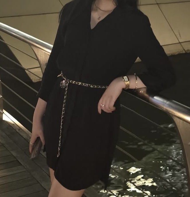 MNGO Black Polo dress (Category: Dresses) located in Makati City. Submitted by ryien_ (Listing ID 1371522246, Image 2). Description: Needs iron. S on Tag. Belt not included. .